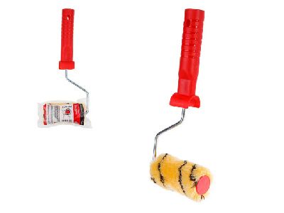 Валик POLYACRYL с ручкой, покраска стен и фасадов, STARTUL MASTER