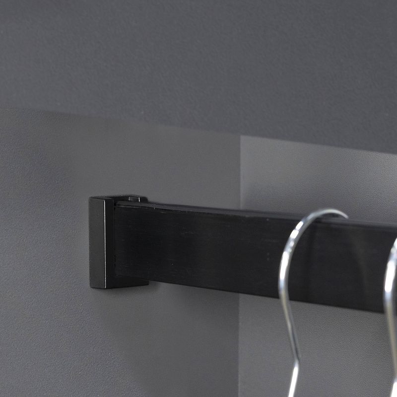 Штанга гардеробная прямоуг. FAME L-1000 с концевыми держателями, черный браш AKS 124830