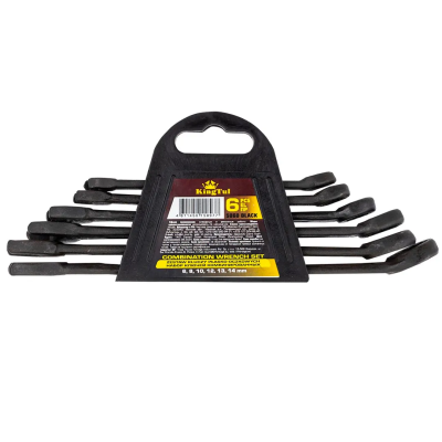 Набор ключей комбинированных 6-14 мм 6 пр KINGTUL KT-5068 Black