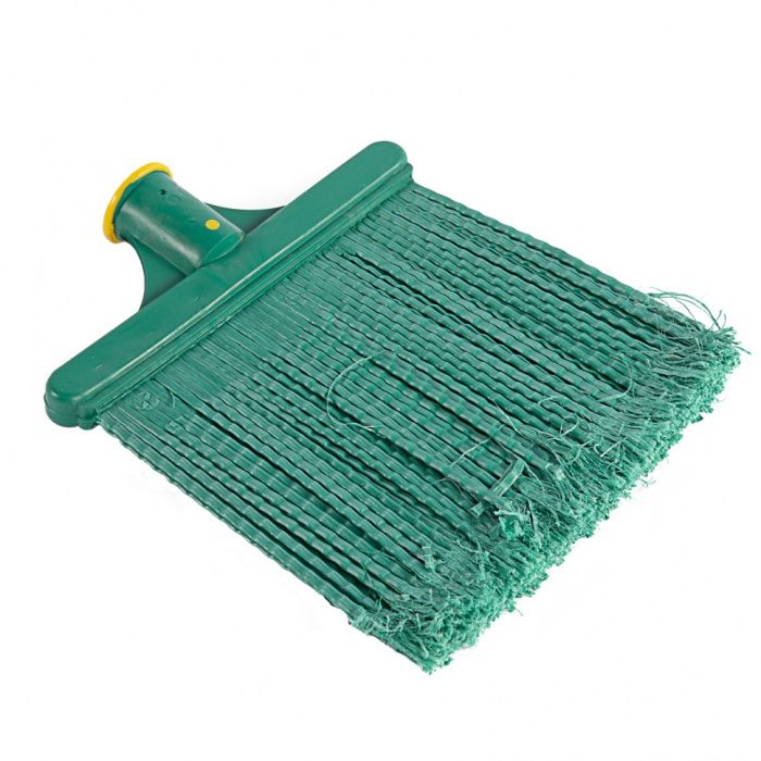 Метла полипропиленовая, 240 x 160 мм, плоская распушенная, без черенка, Россия Сибртеx 63209