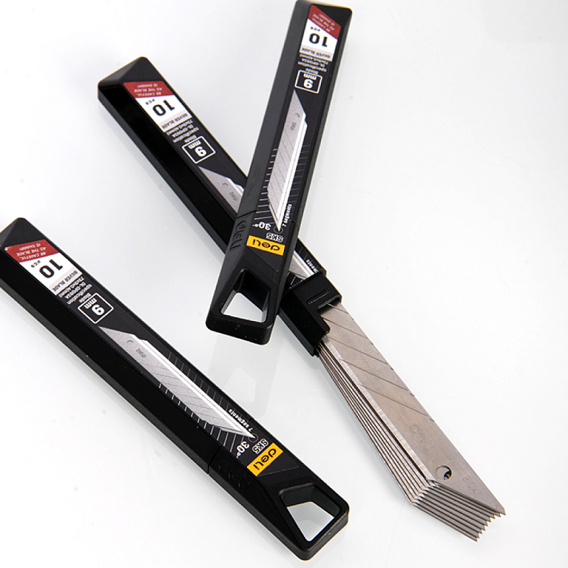 Лезвие для строительного ножа Deli EDL-DP093A, 9 мм, 10 шт.