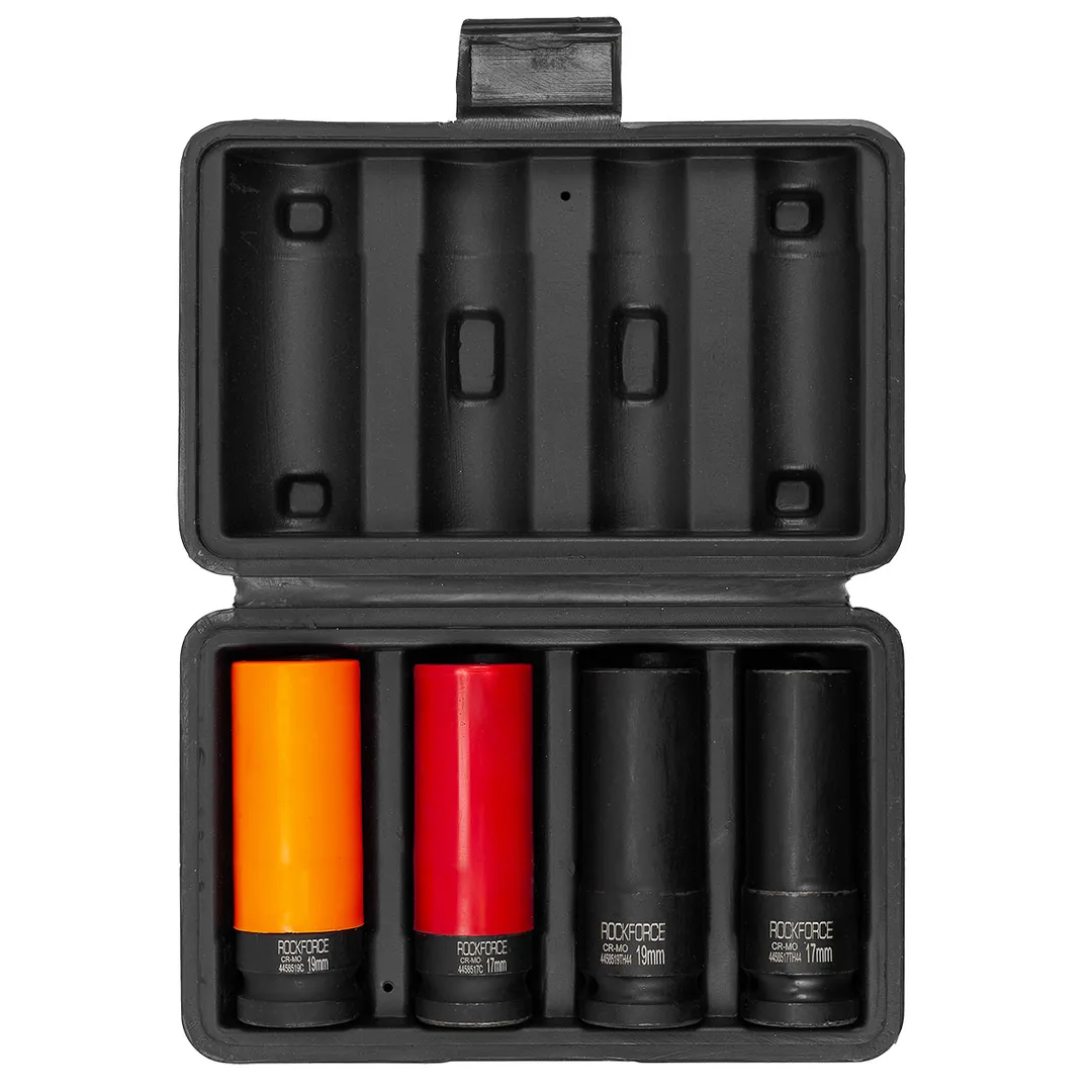 Набор головок ударных тонкостенных 4 пр. 6-гр. 1/2'' 17, 19 мм RockForce RF-4032TH44