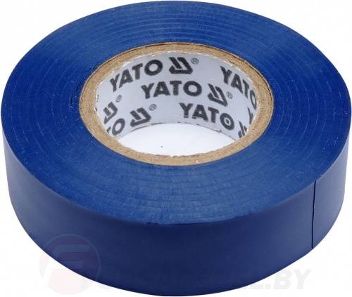 Изолента ПВХ синяя 19 мм. х 20 м. х 0,13 мм. Yato YT-81651
