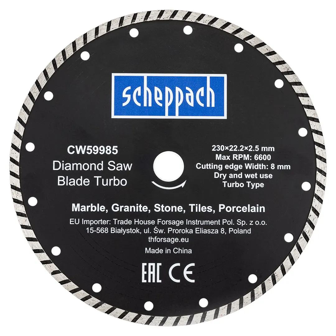 Круг отрезной 230х22,2х2,5 мм Scheppach Sch-CW59985