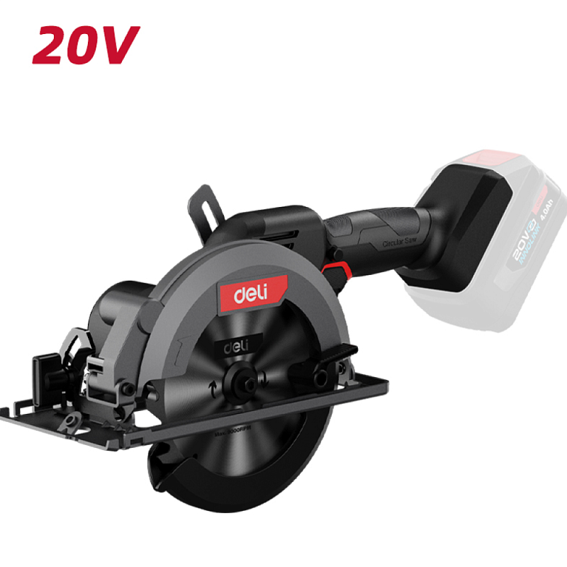 Пила циркулярная Deli RS EDE-YJ20-1, аккум., 20 В, 150 мм, без АКБ и З/У, коробка