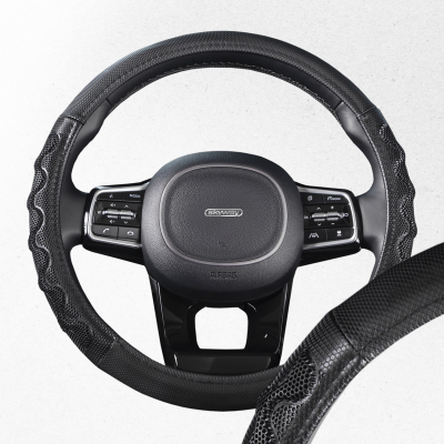 Оплетка экокожа M Racer- Черная SKYWAY S01102419