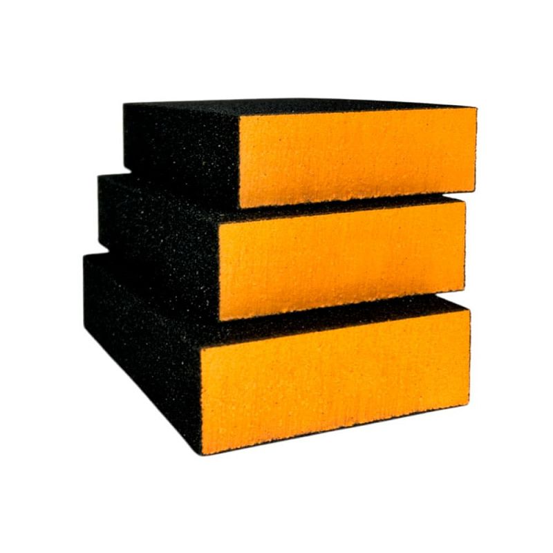 Губка четырехстороння EVA 100х70х25 мм P80 HOREX GTA104T080