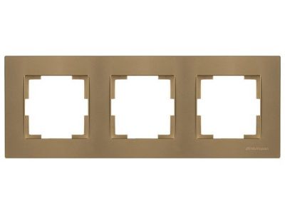 Рамка 3-ая горизонтальная золотая, RITA, Mutlusan 22208001380