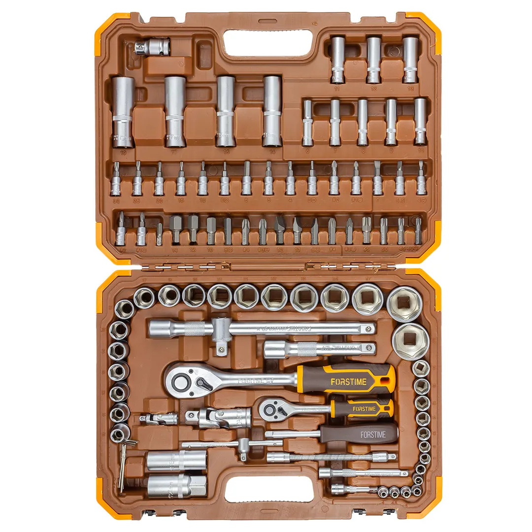 Набор инструментов 94 пр. 1/4"&1/2" 6-гр. FORSTIME FT-4941-5