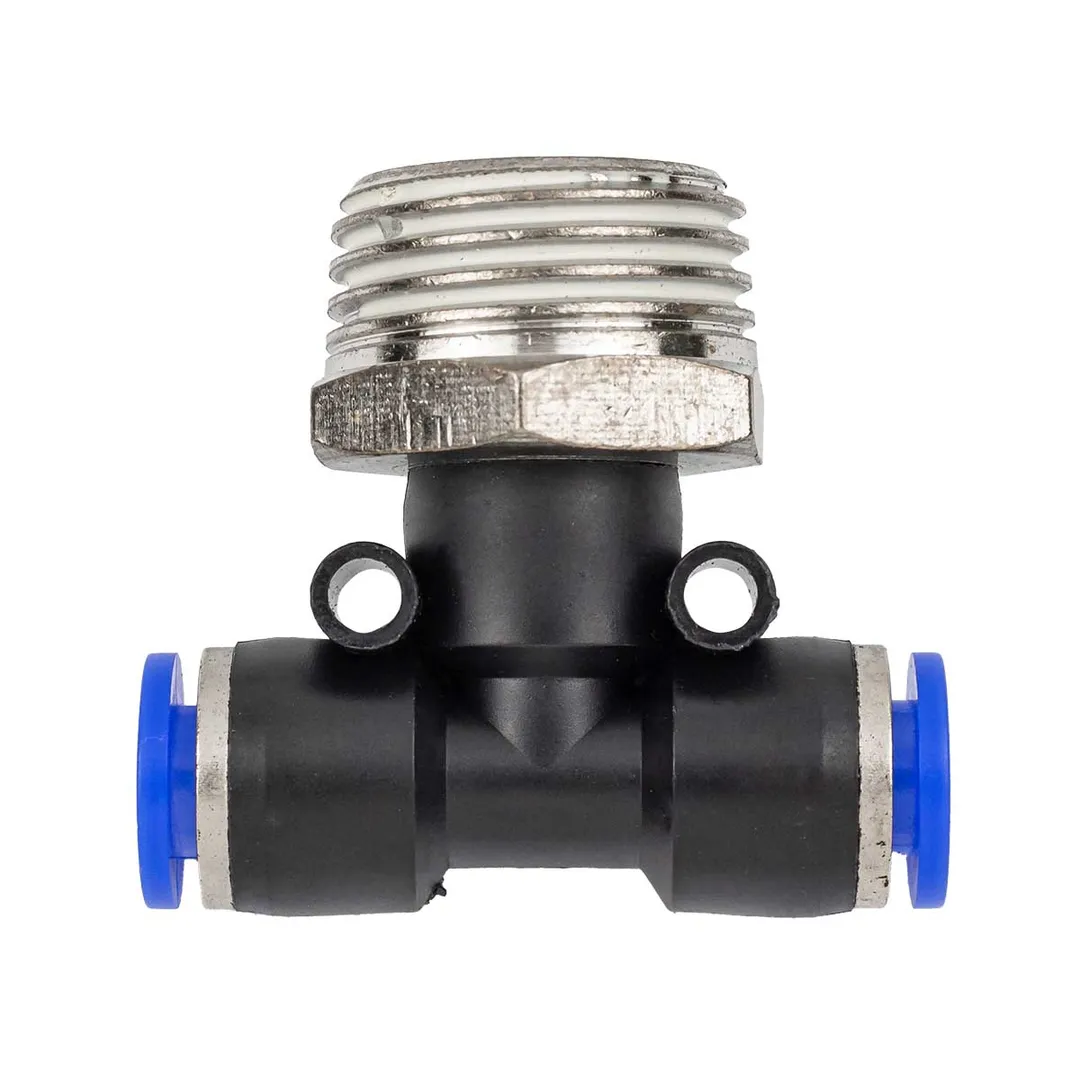 Фитинг Т-образный для пластиковых трубок 6 мм-наружная резьба 1/2'' Forsage F-SPB06-04