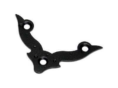 Уголок 70 мм декоративный, фигурный, черн. мат. STARFIX