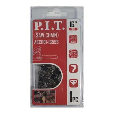 Цепь пильная 55зв 3/8" 1,3мм16" PIT ASCH01-1655S