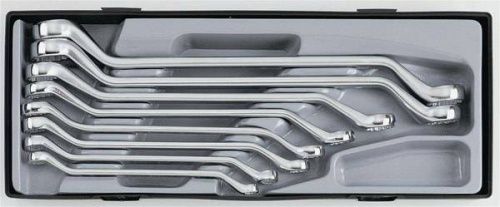 Набор накидных ключей Force T5085 (8х9-22х24 мм) отогнутых на 45гр. 12гр 8пр.