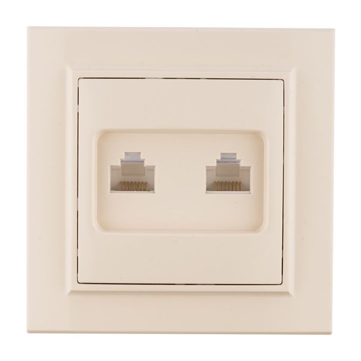 Розетка RJ-45+Phone СП бежевый Минск EKF ERK00-135-20
