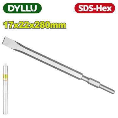 Зубило плоское SDS-Hex 17x22x280 мм DYLLU DTGZ1206