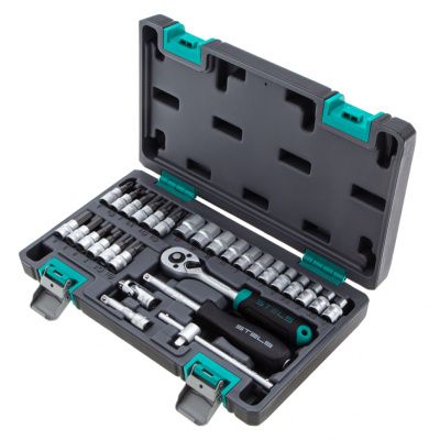 Набор инструментов 1/4'' CrV 29 пр. Stels 14100