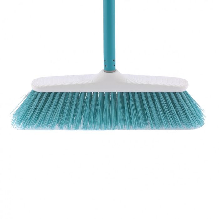 Щетка пластмассовая для подметания пола, 270 мм, ''Classic'' бирюзовая щетина, c черенком, 120 см, D 22 мм Elfe 93544