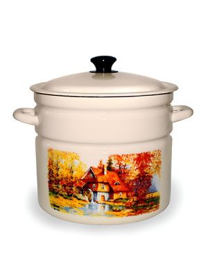 Кастрюля цил.борт. 10л (слоновая) Старая мельница Керченский металлургический завод 41804-222/6-У2СлСМ