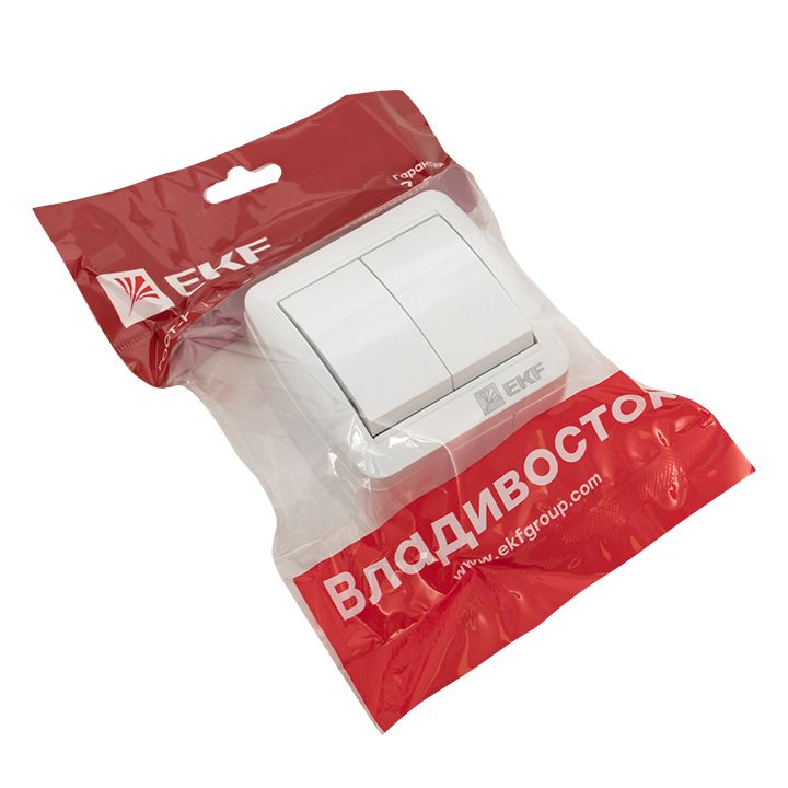 Владивосток Выключатель 2-кл, 10А IP54 EKF EQR16-023-30-54