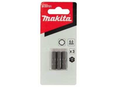 Бита HEX6.0, 25 мм, C-form, 3 шт. Makita B-23721