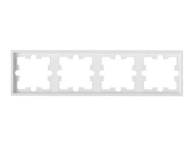 Рамка 4-местная белая, Carre, Bylectrica ЮЛИГ.735212.594