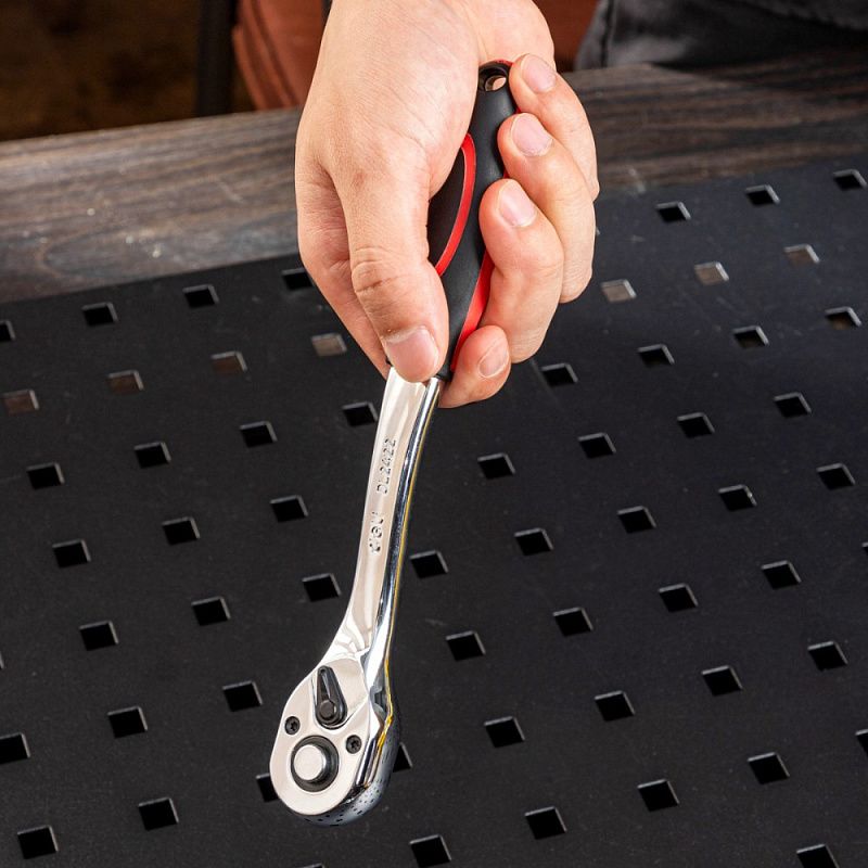 Трещотка 3/8", 200 мм, 72 зуба Deli RS EDL2422