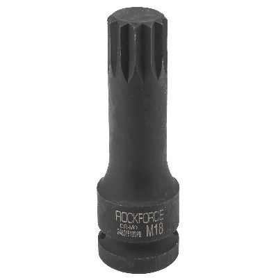 Головка-бита SPLINE ударная M18, 1/2" RockForce RF-24807818MPB