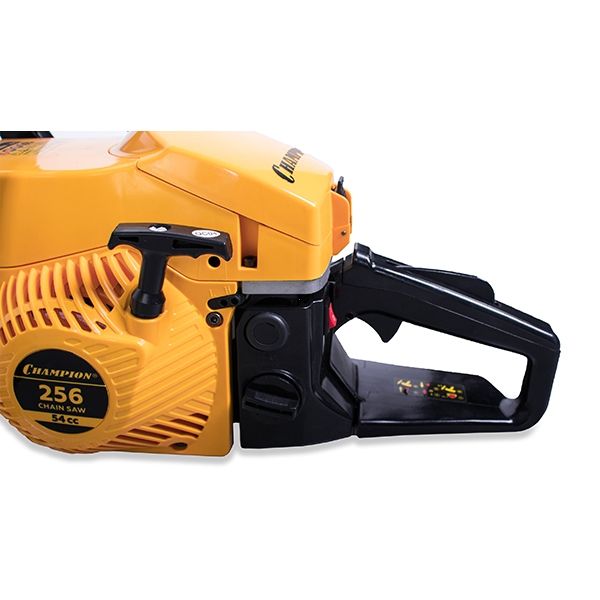 Бензиновая цепная пила, 2,5 кВт, 18"/400 мм, 12500 об/мин + подарок: масло для цепи 1л; свеча; цепь; масло для 2-тактных двигателей 0,1л. CHAMPION A256-18