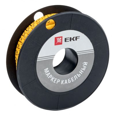 Маркер кабельный 2,5 мм2 "C" (1000 шт,) (ЕС-1) EKF PROxima plc-KM-2.5-C