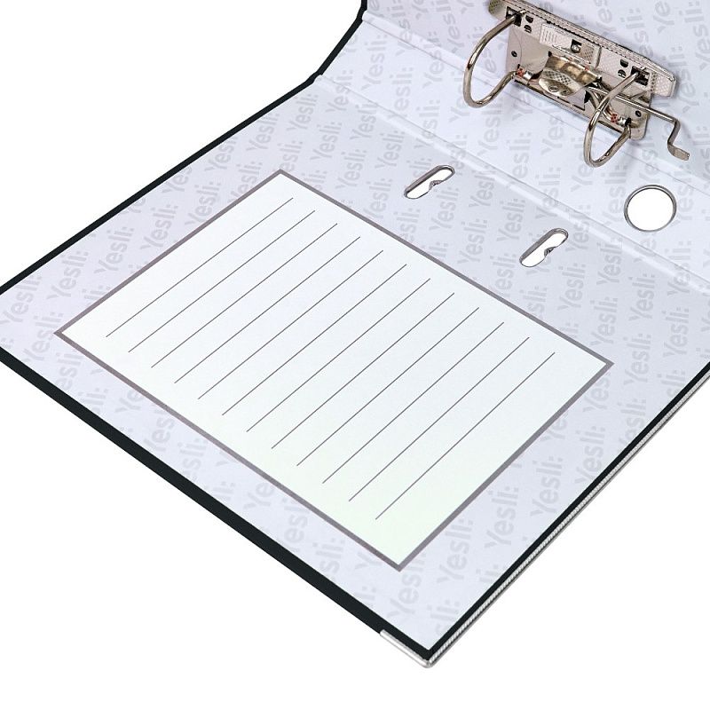 Папка-регистратор "Yesli:", А4, 50 мм, ПВХ Эко, черный