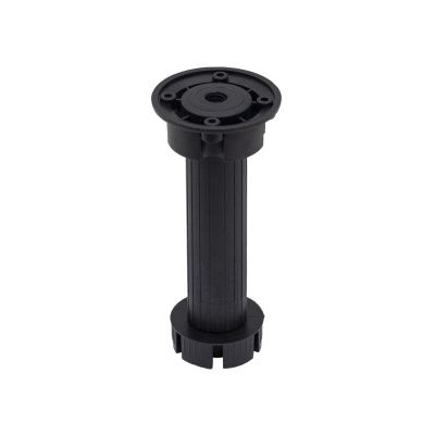 Опора кухонная пласт. h150 трехсоставная, черный (1уп=200шт) AKS 86503