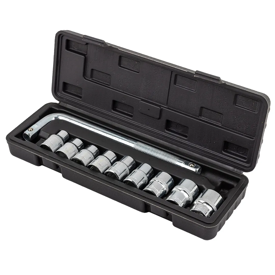 Набор головок 8-21 мм с Г-образным воротком 220 мм, 1/2'' 6-гр 10 пр WMC TOOLS WMC-4104-5