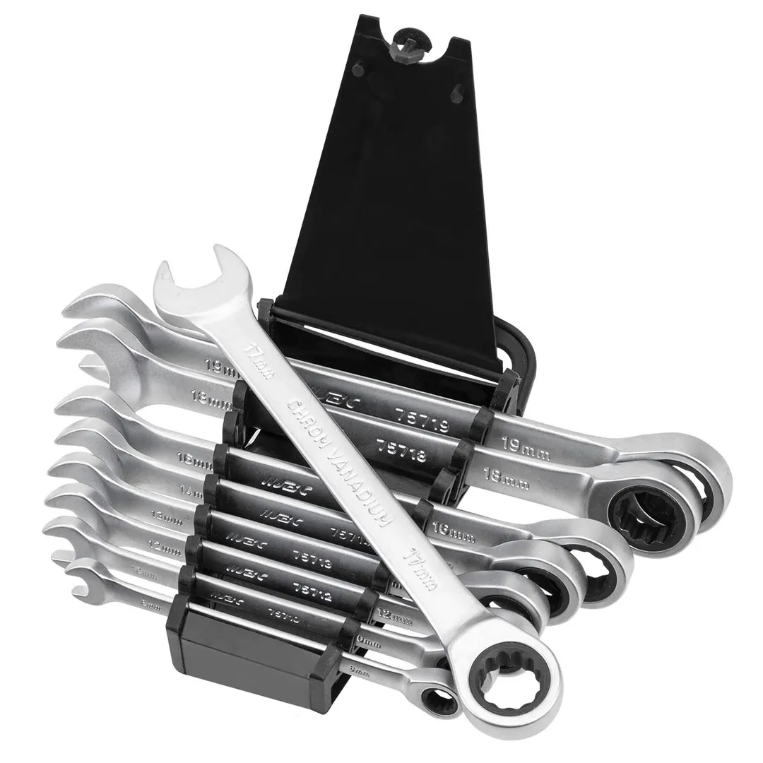 Набор ключей комбинированных трещоточных 8-19 мм 9 пр JBC JBC-51092