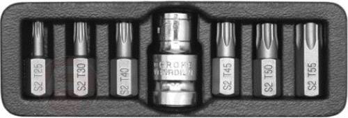 Набор бит 10 мм TorxT25-T55 L30 мм 7 пр. Yato YT-0410