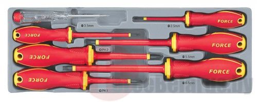 Набор диэлектрических отверток 7 пр. Force 20718N