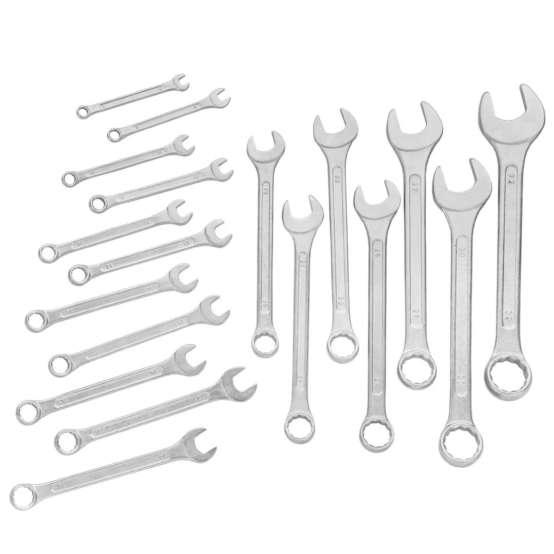 Набор ключей комбинированных 18 пр., 8-19, 21, 22, 24, 27, 30, 32 мм WMC TOOLS WMC-5181MP