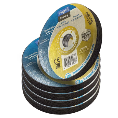 Круг отрезной по металлу 125x1x22,2 мм, 50 шт Scheppach Sch-CW705 PREMIUM[50шт к-т]