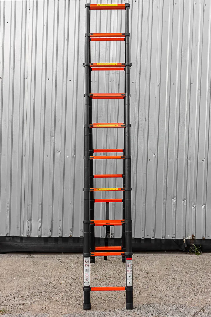 Стремянка телескопическая алюм. бытовая 2.9 м, 10+10 ступ. ISMA ISMA-UP290-2