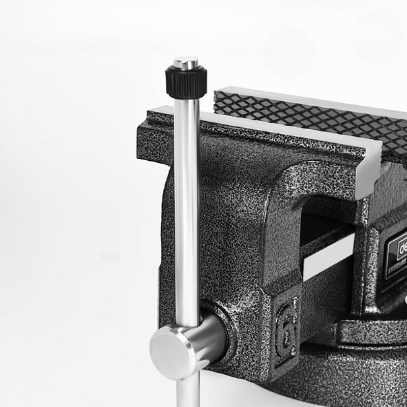 Тиски стальные Deli YS EDL2904Z, поворотные, с наковальней, 4"-100 мм