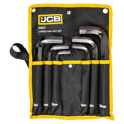 Набор ключей Г-образных HEX (6-гр) 6 пр., 12-24 мм JCB JCB-5067