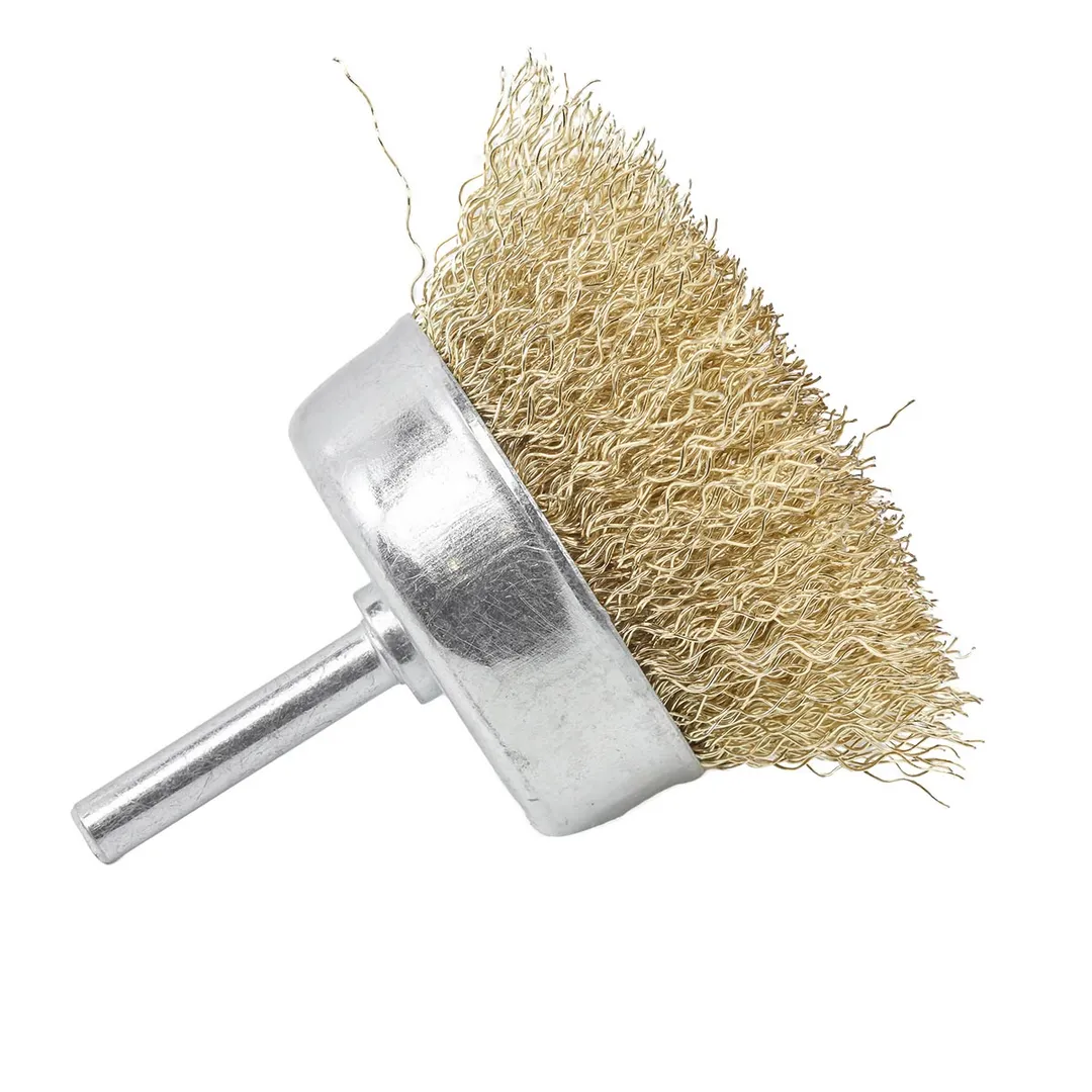 Кордщетка чашеобразная латунная для дрели 63 мм RockForce RF-BCR025