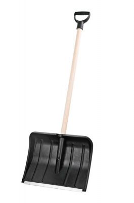 Лопата для снега Макси 372×489 мм (черный, с черенком) Арт. 6-49с BEROSSI ЛС 00305000