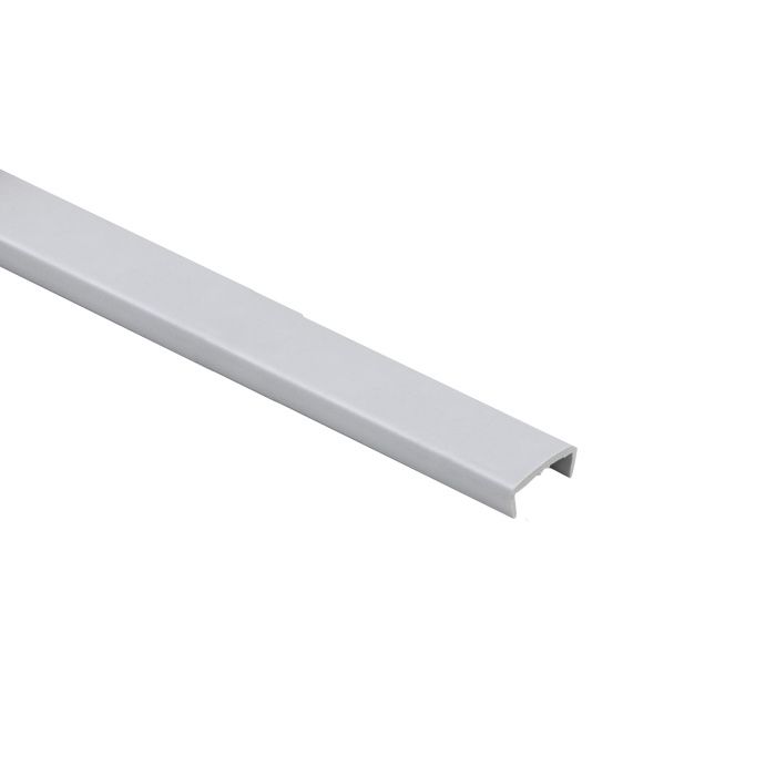 Профиль кромочный ПВХ C-18 пепел (201) однотонный (2,6м) EL-MECH-PLAST 9814