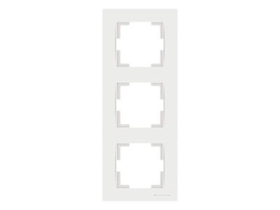 Рамка 3-ая вертикальная белая, RITA, Mutlusan 22208002301