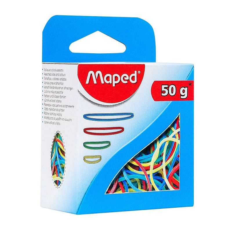 Резинки для денег цветные Maped, ассорти