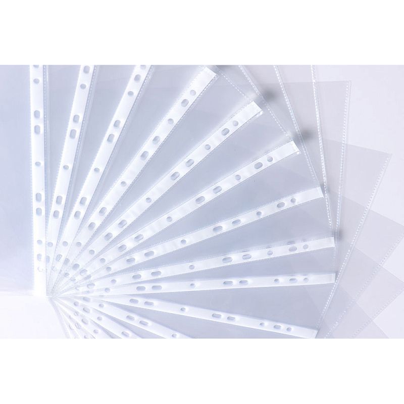 Файл (папка-карман) "Inter-folia", А4, 90 мк, 50 шт., прозрачный