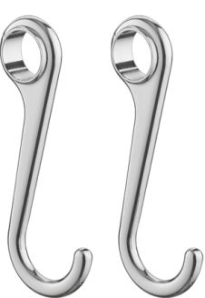 Крючок рейлинга на кухню (пара), сталь, хром Ledeme L211-1