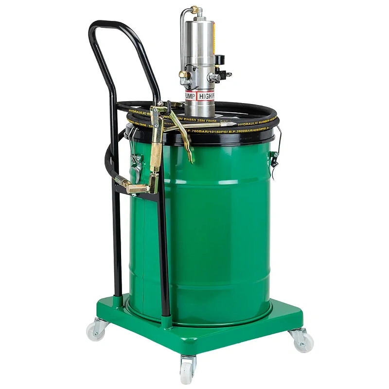 Нагнетатель смазки пневматический перекатной, объем бака 40 л RockForce RF-TRH45 MST