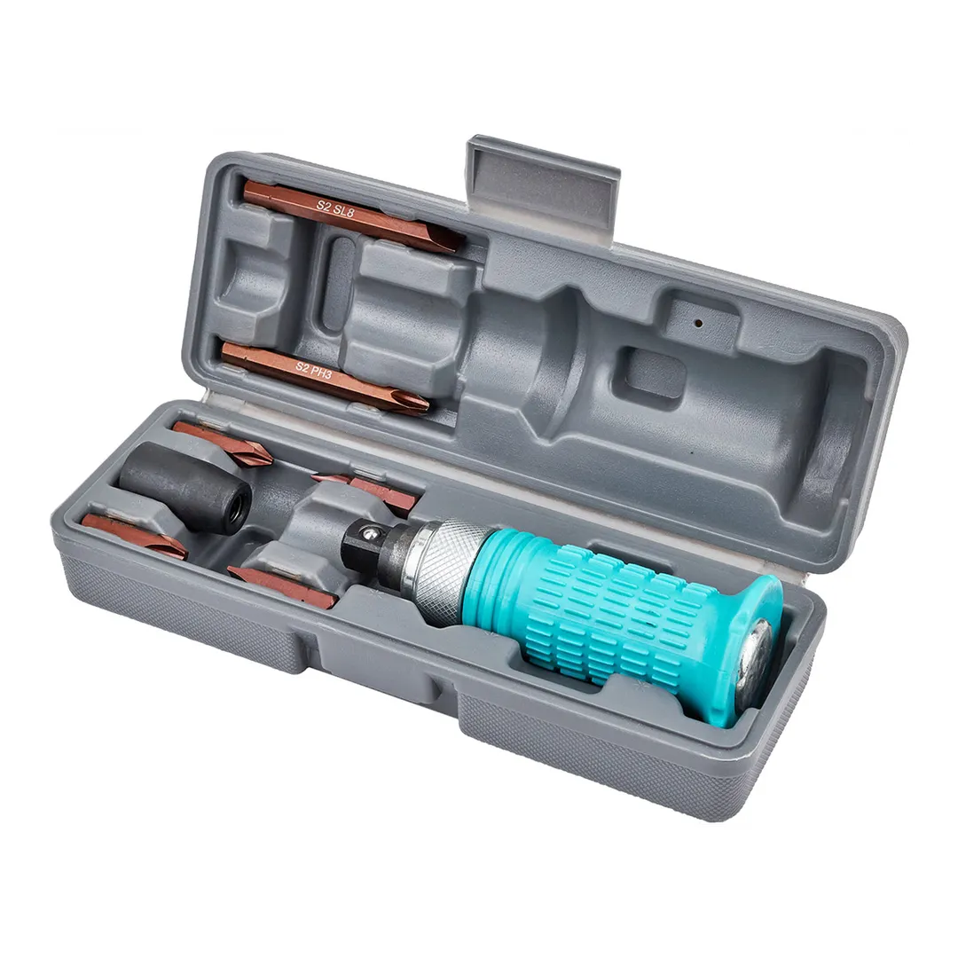 Отвертка ударная с набором бит и адаптером 8 пр ILOforce IF-5064S