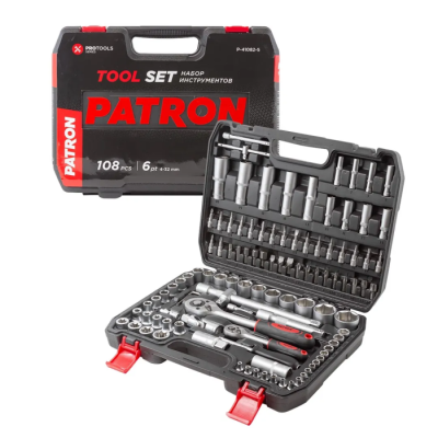 Набор инструментов 108 пр 1/4''&1/2'' 6-гр PATRON P-41082-5